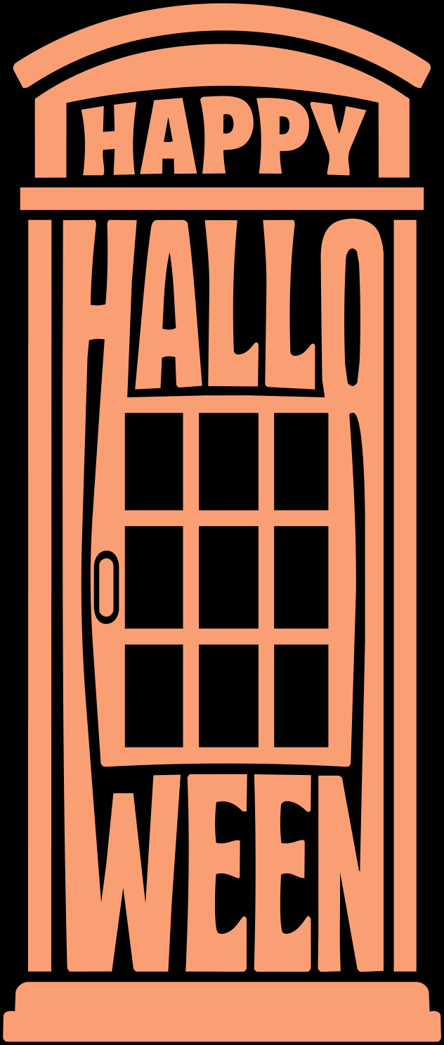 Happy Halloween telephone box